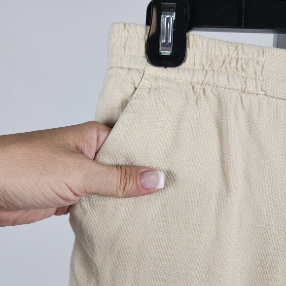 Massimo Dutti Beige Herringbone Knit Pants Size 6 - Picture 3 of 9